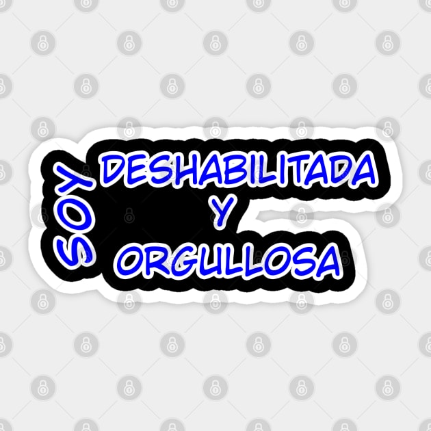 soy deshabilitada ver. 2 Sticker by MayaReader